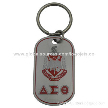 Dog Tag, Made of Iron/Aluminum/Brass, with Soft Enamel Color Filling and Printing